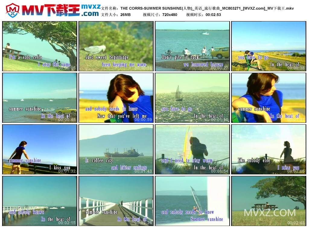 THE CORRS-SUMMER SUNSHINE(人物)_英语_流行歌曲_MC803271